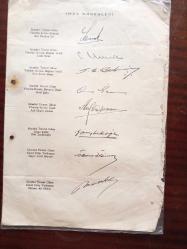 İstanbul Ticaret Odası antentli 1953 tarihli imza yetkili yönetim kurulu adlı imza sirküleri belgesi çok nadir