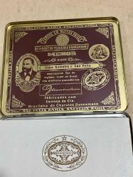 Eski Brezilya Menor 10 adet puro metal kutuda dolu kullanılmamış kolleksiyonluk 10 x 13 cm