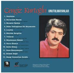 Unutulmayanlar 1 Unutulan  CD Cengiz Kurtoğlu SIFIR JELATİNLİ AMBALAJINDADIR yeni baskıdır