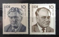 DOĞU ALMANYA-DDR=1990 M-3300..01 İşçi Hareketi Liderleri  (**)