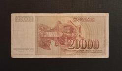Yugoslavya 20.000 Dinar 1 Mayıs 1987 Madenci Temalı ÇT