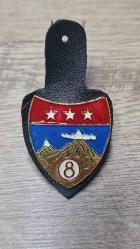 Nadir 8. Kolordu Metal Bröve - Eski Tip - Kolleksiyon Amaçlı