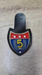 5. Kolordu Metal Bröve - Eski Tip - Kolleksiyon Amaçlı