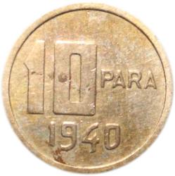 TÜRKİYE CUMHURİYETİ 10 PARA 1940
