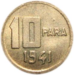 TÜRKİYE CUMHURİYETİ 10 PARA 1941