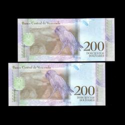 VENEZUELA (2018) - 200 Bolivares (ÇİL 10/10) 