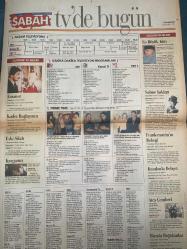 SABAH MELODİ GAZETESİ VE SABAH TELERAMA GAZETESİ - 14 Nisan 1997 -Söyleyemedikleriniz-Süleyman Turan-Ah şu kocalar-Hale Pakcan-Mimi ile Muti-Patrıck Mc Donnel-Bizim Aile-Mort Walker-Dıck Browne-Marvın-Tom Amstrong-astroloji-Bugün ne yapalım-Erdoğan Sevgin-Gazella-Nihal mete-kadın kütüphanesi-aslı mar-sofra dergisi-kadın eserleri kütüphanesi ilk yönetim kurulu üyeleri Füsun Akatlı-Füsun yaraş-Şirin Tekelli-Jale baysal-Aslı Mardin-Dr.Chopra-Pınar okutan-Servet Salih gören-Esra Ceyhan-Mehmet Ali birand—Savaş Ay--Aydın-gurbetçiler-Çılgın ve diş--Kenan erçetin--Erol Evgin—ipek mobilya-Orhan elmas-Kadir İnanır-Tania Aslan-Ediz Hun-Zuhal aktan-Cüneyt Arkın-diler Saraç-Kadir İnanır--Nil Ünal-Aykut oray---devriye-Cem Yılmaz-sahte dünyalar—Charlie Chaplin— Eric Roberts