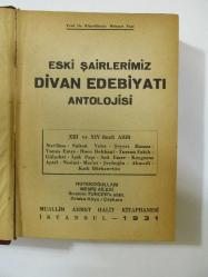 Eski Şairlerimiz Divan Edebiyatı Antolojisi