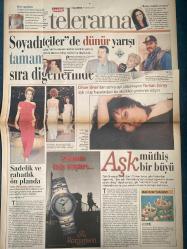 SABAH MELODİ GAZETESİ VE SABAH TELERAMA GAZETESİ - 7 Nisan 1997 -Söyleyemedikleriniz-Süleyman Turan-Ah şu kocalar-Hale Pakcan-Mimi ile Muti-Patrıck Mc Donnel-Bizim Aile-Mort Walker-Dıck Browne-Marvın-Tom Amstrong-astroloji-Bugün ne yapalım-Erdoğan Sevgin-cihan Ünal-Türkan Şoray--Ebru keser-Bilge Egemen—Romanson Swıss Quartz-Şerif Ercan-vakko-Gurbetçiler-ferhunde hanımlar-Selin aktan-Yonca Evcimik-Cenk torun-Çılgın Bediş-Kenan doğulu-Bülent Ersoy—gönül Yazar--Şehnaz Tango-Savaş Ay-Kenan erçetingöz-Hülya Avşar-Korhan Abay-Coşkun göğen-Orhan elmas-Fikret Hakan-Necla nazır-Hülya Koçyiğit-İzzet günay-Belgin Doruk—Ayhan Işık-Traci Lords-Pierce Brosnan-Marle Matlin - İdil Koleksiyon
