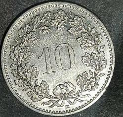 İSVİÇRE   2014    10 RAPPEN