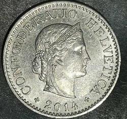 İSVİÇRE   2014    10 RAPPEN