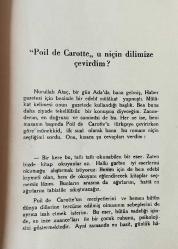 Poil De Carotte (Pual Dö Karot) / Dünya Muharrirlerinden Tercümeler Serisi