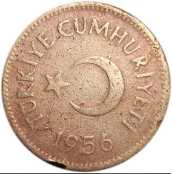 TÜRKİYE CUMHURİYETİ 25 KURUŞ 1956