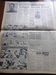 Cumhuriyet Gazetesi - 25 Kasım 1966 - Süleyman Demirel Sizce İhtilal Havası Var mı Sorusuna Dedi Ki Meşru Bir Memlekette Böyle Bir Şey Mi Olur - Mehmet Ali Aybar Tekrar Tip Genel Başkanı Oldu - Suudi Arabistan İsrail'e Karşı Ürdün'e 20.000 Asker Verdi - Genelkurmay Başkanı Orgeneral Cemal Tural İstifa Söylentilerini Yalanladı - Aylak Musa Karikatür - İlhan Selçuk Köşe Yazısı - Kuzey Vietnamlılar ABD Bombalarının Parçalarından Tarım Aleti Yapıyor - İngiltere'de İdam Cezasının Yeniden Kabulü Reddedildi - Sınıf Arkadaşım Atatürk Yazan General Ali Fuat Cebesoy Yazı Dizisi - Dişi Bond Çizgi Roman - Garth Çizgi Roman - Tiffany Jones Çizgi Roman - Malkoçoğlu Konu Ve Resim Ayhan Başoğlu - Kennedy Suikastı Ve Sonrası Derleyen Orhan Duru Yazı Dizisi - Düşünce Tiyatrosu Ve Uzak Adlı Oyun - Kartaca Festivaline Üç Filmle Katılıyoruz - Beşiktaş Yabancı Hakem İsteyecek - Önce Mannocci Can Bartu'yu Yedi Sonra Can Bartu Mannocci'yi