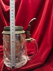 TANKART OLDUKÇA YAŞLI İŞLEMELİ ZİNN KAPAKLI KUSURSUZ CAM TANKART.BU ÇEŞİT TANKART BULMAK ÇOK ZORDUR 419