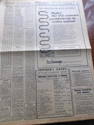 Cumhuriyet Gazetesi - 11 Eylül 1967 - Günün Notları Yazan Ecvet Güresin Köşe Yazısı - Türk Yunan Zirve Konferansı Başarısızlıkla Sonuçlandı - 13 Saat 40 Dakika Süren Çalışmalar Sonunda Ortak Bildiri Yayınlandı - Süleyman Demirel Yunanistan'da Tezahüratlar Karşılandı - Bülent Ecevit Karşıyaka Ve Bornova'da Konuştu - Siyasal Tasfiye Yazan Profesör Bahri Savcı - Patron Kim Yazan İlhan Selçuk Köşe Yazısı - İsrail Savunma Bakanı Moşe Dayanıklı İsrail'de Mültecilere Yer Yok Dedi - Haftanın Panaroması Yazan Mehmet Barlas - Burhan Felek Köşe Yazısı - Dişi Bond Çizgi Roman - Garth Çizgi Roman - Tiffany Jones Çizgi Roman - İstanbul Ankara Radyosu Programı - Haftanın Sosyal Olayları - Fındık Tefecileri Yazan Yılmaz Çetiner Yazı Dizisi - Orhan Kemal'in Asaf Çiyiltepe Tarafından Sahneye Konan 72. Koğuş Adlı Oyunu - Durdurun Dünyayı İnecek Var Oyunundan Bir Sahne - Genco Erkal - Erkan Yücel - Galatasaray 2 Mersin İdmanyurdu 1 - Grekoromen'de 6 Şampiyonluk Kazandık - Fenerbahçe 3 Feriköy 0 - Voleybol