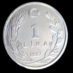 1987 1 Lira Çil Aliminyum 1.10g