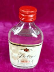 BOTRYS TWICE DISTILLED OUZO , ANTİKA AÇILMAMIŞ MİNYATÜR ŞİŞE