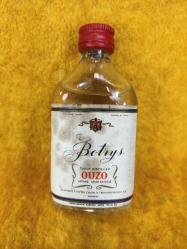 BOTRYS TWICE DISTILLED OUZO , ANTİKA AÇILMAMIŞ MİNYATÜR ŞİŞE