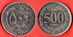 LÜBNAN 500 LIVRES 1996