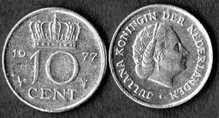 HOLLANDA 10 CENT 1977