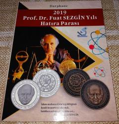 2019 FUAT SEZGİN YILI GÜMÜŞ VE BRONZ HATIRA PARA KİTİ BOŞ ALBÜM