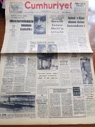Cumhuriyet Gazetesi - 5 Mart 1968 - Başkan Nasır İsrail Savaşını Anlattı - Tarihi Eser Bulanlara Değerinin Yüzde 25 50 si Oranında İkramiye Var - İsmet İnönü Aşırı Akımın Daima Karşısındayız - Başbakan Süleyman Demirel Gericiliğin Başlıca Teşvikçisidir - Ulaştırma Bakanı Sadettin Bilgiç Devlet Demiryolları Yolları Zarardan Kurtulamaz - İlhan Selçuk Köşe Yazısı - Komünist Partiler Görüşlerini Budapeşte Açıklıyor - İkinci Adam 1950 ve Sonrası Yazan Şevket Süreyya Aydemir Yazı Dizisi - Dişi Bond Çizgi Roman - Garth Çizgi Roman - Tiffany Jones Çizgi Roman - Soul Müziği - Fenerbahçe'nin Teknik Direktörü Molnar Memnun Şampiyonluğa Daha Çok Yaklaştık - Sten Suvio Boks Milli Takımımızı Çalıştıracak - Yılmaz Şen Ben Metin Oktay'a Taparım - Türkiye Basketbol Kupası İstanbul Grubu Yarı Finali - Spor Toto Tahminleri