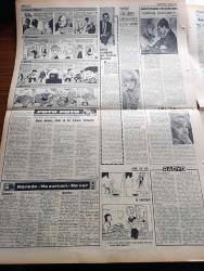 Cumhuriyet Gazetesi - 19 Şubat 1965 - Suat Hayri Ürgüplü Protokol Üzerinde Anlaştık Dedi - Üç Lider Kabineye Girmedi Kabine Bugün Açıklanıyor - İnönü Kabinesi Dün Son Defa Toplandı - Salihli'de 6700 Ev Boşaltıldı - Kalpak Giyenler Takip Ediliyor - Cevdet Sunay İsmet İnönü'yü Ziyaretten Sonra Görüşünü Açıkladı Kanunlara İtaattan Başka Söze Ehemmiyet Vermeyiz - İlhan Selçuk Köşe Yazısı - Bozkırdaki Çekirdek Yazan Kemal Tahir Yazı Dizisi - Nasır Doğu Almanya'yı Tanımayacak - Amerika Kuzey Vietnam'ı Bombalamaya Devam Ediyor - Çin Türkistan'ında Ayaklanmalar Oluyor - Malkoçoğlu Konu Ve Resim Ayhan Başoğlu - Körler Artık Kitap Okuyacak - Poto Poto Yazan Erich Von Strocheim Yazı işleri - Fransız Gençliğinin Taptığı Yıldız Slyvie Vartan - James Bond Çizgi Roman - Elif Hanım Karikatür - İzmirliler Fenerbahçe'yi Severiz Fakat Fırsat Bulursak Yeneriz - Beşiktaş Dün Kampa Girdi - İtalya'daki Spor Elçimiz Can Bartu'nun 24 Saati - Avrupa'da Yegane Namağlup Takım Fenerbahçe - Galatasaray