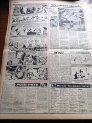Cumhuriyet Gazetesi - 24 Şubat 1965 - Güç Görev Yazan Nadir Nadi Köşe Yazısı - Erzurum'da Kızamık Salgını - On Günde 121 Kişi Öldü - Ankara'ya Gelen Arabulucu Galo Plaza Kıbrıs'ta İki Cemaat Vardır Dedi - Rauf Denktaş Yeni Hükümetin Kıbrıs Tutumunu Beğendi - Kat Mülkiyeti Tasarısının Tümü Mecliste Kabul Edildi - Hükümet Programı Cuma Günü Okunacak - İlhan Selçuk Köşe Yazısı - Martin Luther King De Ölümle Tehdit Ediliyor - Harlemde Zenci Müslümanlara Ait Bir Mabet Kısmen Yandı - Amerikalıların Ay'a Attıkları Ranger 8 Değerli Resimler Gönderdi - Diana Dors İle Silvie Vartan İstanbul'da Tanıştı - Bozkırda Çekirdek Yazan Kemal Tahir Yazı Dizisi - İngiliz Filmi En İyi Saatler Oskar Adayı - Metin Erksan Suçlular Aramızda Filmini Yönetirken Leyla Sayar'a Direktif Veriyor Fotoğraf - James Bond Çizgi Roman - Malkoçoğlu Konu Ve Resim Ayhan Başoğlu - Beşiktaş'ta Muhittin Kıpçak Kadro Harici Bırakıldı - Fenerbahçe Kulübü 2. Başkanı Müslim Bağcılar İstifa Etti - Muhammed Ali Clay İle Liston Maçı