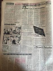 YENİ SABAH GAZETESİ 15 EKİM 1963 YIL :26 SAYI :8832--Temaslara rağmen dün de İçişleri Bakanı bulunamadı --Hudut beyan namesi kalkıyor --Yeni adaylar çok şey vaad etmiyor --Hacettepe Tıp Fakültesi Açıldı --Marpuçcularda 500 ton patlayıcı madde varmış --H.Baradan ın kelepçeleri tam 5 saat açılamadı ---Annesini  bağlayıp kesmek için bir kütüğe yatırmış ---Mantar tabancası : Siyavuşgil ---Bir ankete göre Kennedy nin itibarı her gün daha azalıyor ---Fenerbahçe Ploeşti de ilk antrenman yaptı --Beşiktaş ın Bükreş kafilesi dün gitti --Federasyon Yenal ve UEFA müşahidinden rapor isteyecek ---Kasırga Küba da 1000 kişinin ölümüne sebep oldu ---Kanalizasyon suları bir yerden denize  akacak --Konyalı bir tacirin 20 bin lirası çalındı --Vaiont ta bir yeni heyelan daha başladı --Ölümün dördüncü senesinde :Osman Nihat Akın ı anıyoruz --Behiye Aksoy ayrıldı --Yüksek atlama olimpiyat rekoru kırıldı : 2.20--Avrupa Basketbol Şampiyonasını Rusya Kazandı ---