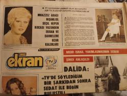 Tercüman Gazetesi İnci Ekran Eki - 22 Aralık 1977 -Muazzez Abacı, Seçil Heper ,Sema Koçak ,Müjdat Gezen