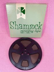 VINTAGE SHAMROCK RECORDING TAPE 1800 FT. / 549 M , KULLANILMAMIŞ MAKARA BANT MADE IN U.S.A.