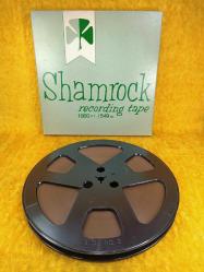 VINTAGE SHAMROCK RECORDING TAPE 1800 FT. / 549 M , KULLANILMAMIŞ MAKARA BANT MADE IN U.S.A.