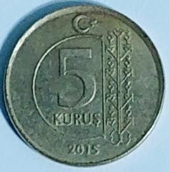 5 KURUŞ, 2015 ÇÇT