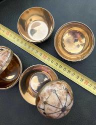 3 ADET KEMİK KAPLI PİRİNÇ KUTU