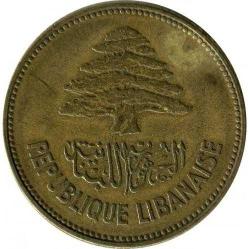 Lübnan-25 Piastre-1952-Alüminyum/Bronz-Temiz
