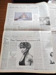 Cumhuriyet 2 Gazetesi - 1 Temmuz 1993 - Doğumu Kontrol Altına Almak Ama Nasıl - Sekiz Yaşında Fahişeler - Kadınlar Kuyumculuğa El Attı - Çevreyi Tüketenlerle Koruyanların Savaşı - Paris'te Bu Kez Nostalji Rüzgarları Esiyor - Çağdaş Sinema Oyuncuları Derneği Başkanı Halil Ergün Oyunculuk Hayatın Ta Kendisidir Dedi - Tina Turner'ın Hiç Utanması Yok - Ünlü Opera Sanatçısı Boris Christoff Öldü - Doğum Günün Kutlu Olsun Türk Sinemalarda - Balanchine Etkisi Ve Bejart'ın İzleri - Beuys'un Dediği Gibi Herkes Bir Sanatçıdır Ama - Karadeniz Oda Orkestrası Aya İrini'de - Yönetmenliğini Sinan Çetin'in Yaptığı Çiçek Abbas 19. Antalya Film Şenliğinde Ödül Kazandı - Yalnız Adam Film Başrolde Cüneyt Arkın - İlyas Salman - Bir Kırık Bebek Filminde Hülya Avşar Ve Orhan Çağman Başrollerdeler Fotoğraf - TV Programları - 2000'e Doğru Mimarlar Ve İstanbul - Nurdoğan Özkaya Mimarlar Odası Genel Başkanı - Yüksek Mimar Mimarlar Odası Ankara Şubesi Başkanı Baran İdil - İlk Kurban Aziziye Karakolu