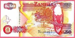 ZAMBIA 50 KWACHA 2006 UNC (MZT 171 5057) ÇİL