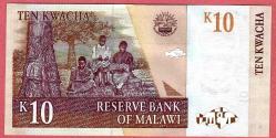 MALAVİ 2004 10 Kwacha P-43c UNC ÇİL (MZT 10 032)