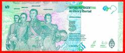 ARJANTİN ARGENTINA 2015 5 Pesos P-359 UNC (MZT 11 862) ÇİL