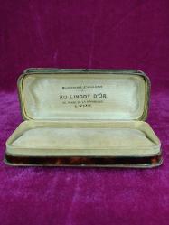 BIJOUTERIE - JOAILLERIE AU LINGOT D'OR 55 PLACE DE LA REPUBLIQUE LYON , ANTİKA MÜCEVHER KUTUSU