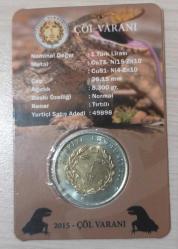 Hayvanlar Serisi 1 Lira  Çöl Varanı Darphane