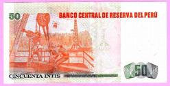 Peru, 50 Intis, 1987, A-prefix, P-131, UNC ÇİL