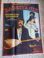 BAĞRIYANIK DEV BOY 1980 ORJİNAL FİLM AFİŞİ - MÜSLÜM GÜRSES - OYA AYDOĞAN (100*140CM)