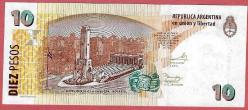 ARJANTİN 2003 YILI 10 PESO ÇİL (MZT 10 916) ÇİL