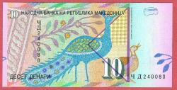 MAKEDONYA 2011 YILI 10 DİNAR ÇİL (MZT 10 837) ÇİL