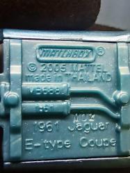 Matchbox 1961 Jaguar E-type Coupe - 2005 65th Anniversary - Diecast Model Araba Oyuncak Araba