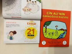 21 Haziran 2025 hediyelik orijinal Diyanet Çocuk takvim yaprağı (Cin Ali kitabı hediyeli:)