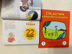 22 Haziran 2025 hediyelik orijinal Diyanet Çocuk takvim yaprağı (Cin Ali kitabı hediyeli:)