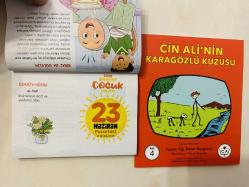 23 Haziran 2025 hediyelik orijinal Diyanet Çocuk takvim yaprağı (Cin Ali kitabı hediyeli:)